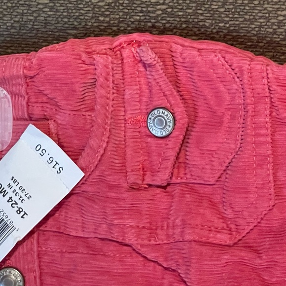 Old Navy Kids Bright Pink Corduroy Jeans - Picture 4 of 5